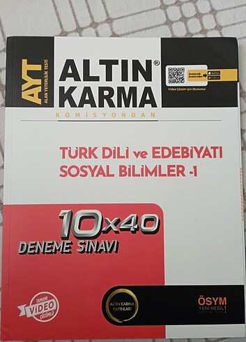 ALTIN KARMA EDEBİYAT SOS-1 DENEME