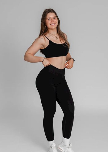 Siyah Spor Tayt - Görsel 3