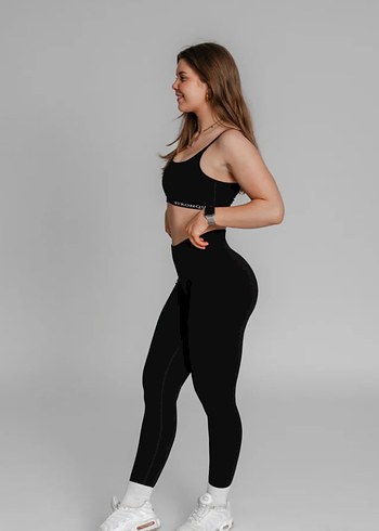 Siyah Spor Tayt - Görsel 4