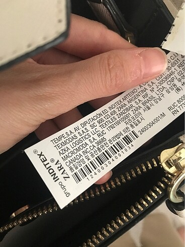  Beden beyaz Renk Zara çanta