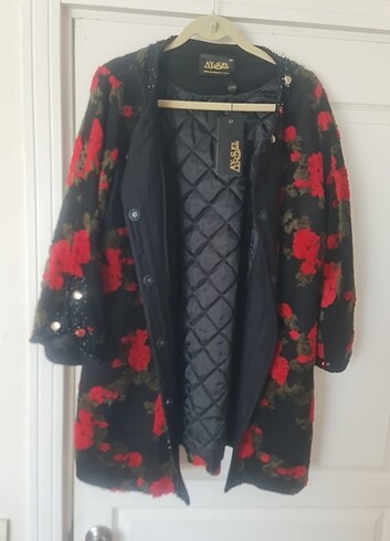 Büyük beden şık kaban - Görsel 3