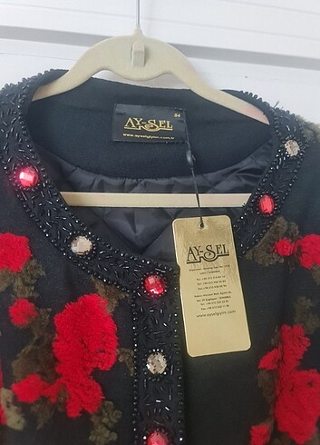 Büyük beden şık kaban - Görsel 4