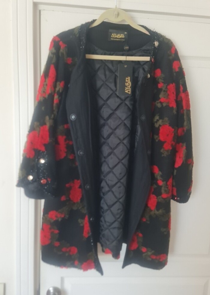 Büyük beden şık kaban - Görsel 3