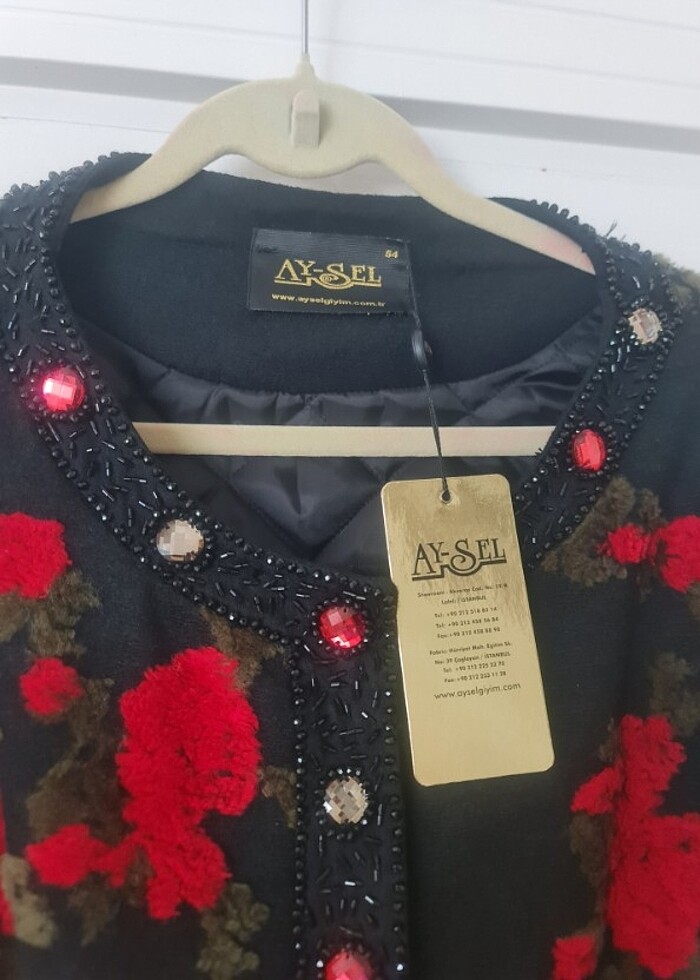 Büyük beden şık kaban - Görsel 4