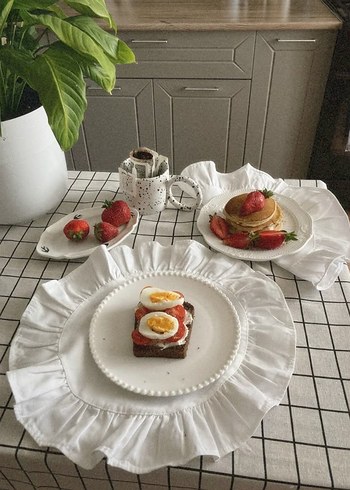 Beyaz Bohem Amerikan servisi 40x40 2 li