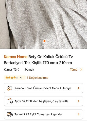 Karaca koltuk ortusu