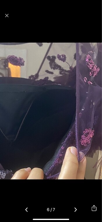 Pullu abiye elbise - Görsel 6