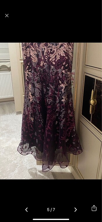 Pullu abiye elbise - Görsel 7