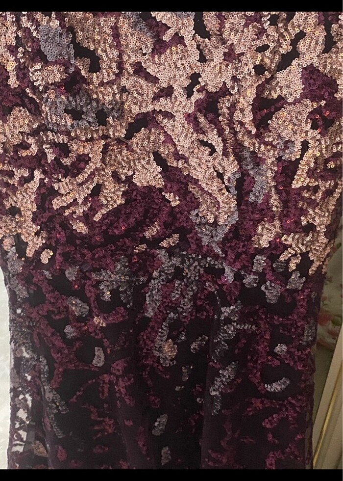 Pullu abiye elbise - Görsel 3