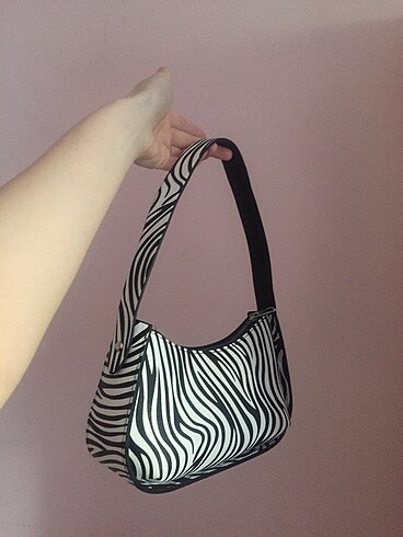 Zebra baget çanta