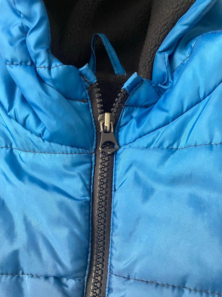 Koyu Mavi Erkek Çocuk Kapüşonlu Mont - Görsel 3