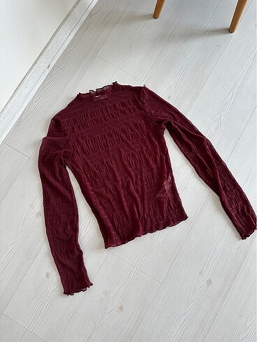 Stradivarius tül bluz