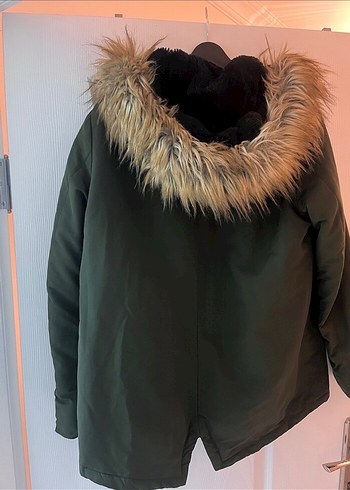 Mavi Jeans Kürklü Midi Yeşil Kadın Mont