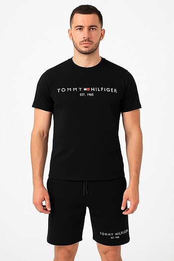 Tommy Hilfiger Siyah Şortlu Takım | Yüksek Kalite