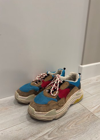 Twist Kadın Çok Renkli Süet Platform Sneaker - Görsel 2