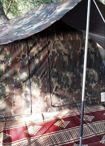 Askeri kamuflajlı aile çadırı. - Görsel 4