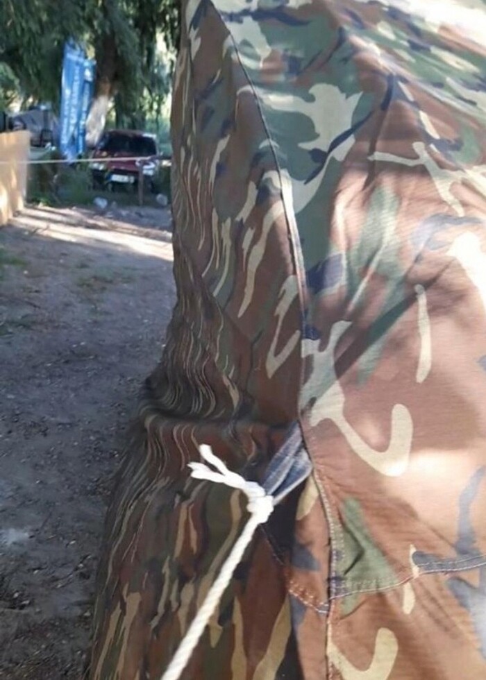 Askeri kamuflajlı aile çadırı. - Görsel 2