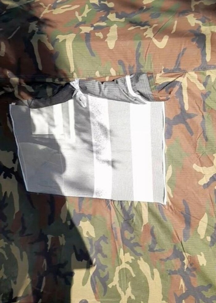 Askeri kamuflajlı aile çadırı. - Görsel 5