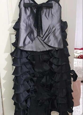 Özel tasarım ipek.gece elbisesi. - Görsel 7