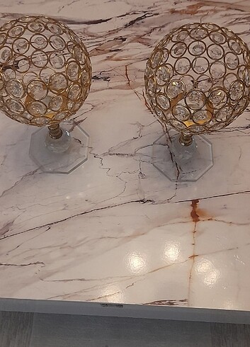 Sehpa mada üstü aksesuarları. Etiketli temiz. - Görsel 6