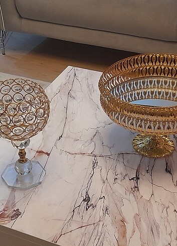 Sehpa mada üstü aksesuarları. Etiketli temiz. - Görsel 10