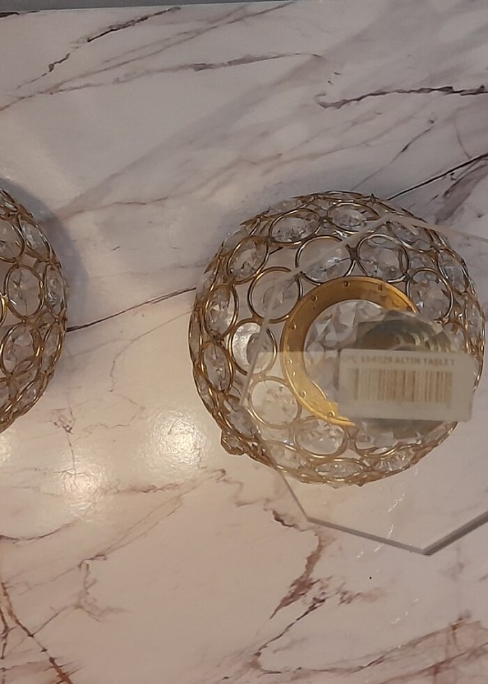 Sehpa mada üstü aksesuarları. Etiketli temiz. - Görsel 5