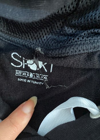 Siyah Kolsuz Hamile Üstü, Yüksek Yaka - Görsel 2