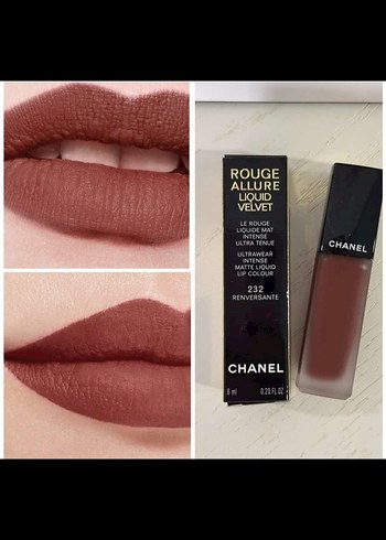 Chanel Chanel Rouge Allure Velvet Sıvı Mat Ruj 232