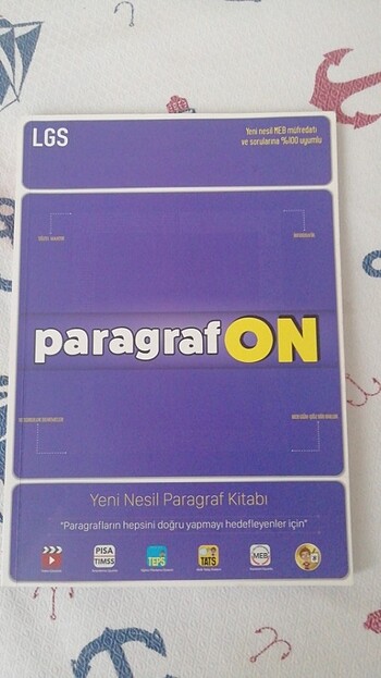 Lgs paragrafON Türkçe Tonguç Akademi Kitabı 