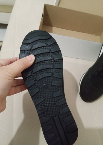 siyah ortopedik ayakkabı