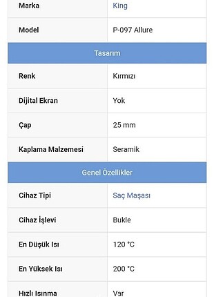  Beden Renk King p-097 saç maşası