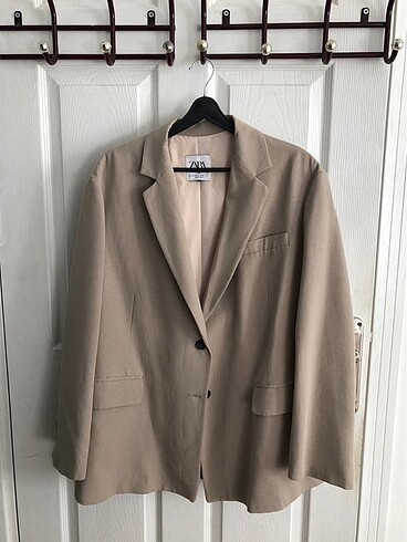 Zara keten karışım oversize blazer ceket