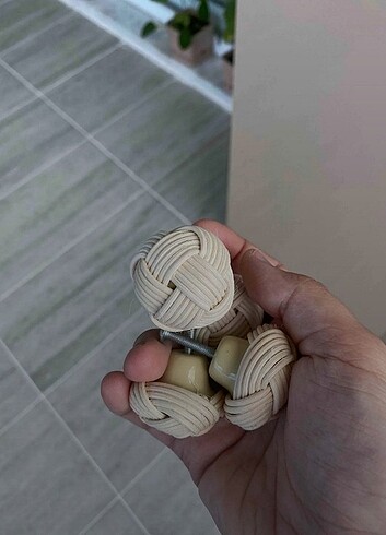 Diğer 13 adet rattan kulp