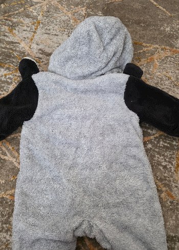 Gri Kürklü Bebek Tulumu - Görsel 4