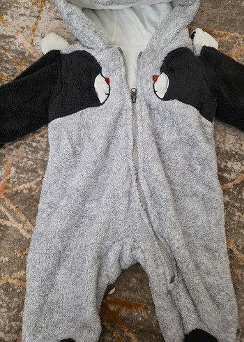 Gri Kürklü Bebek Tulumu - Görsel 3