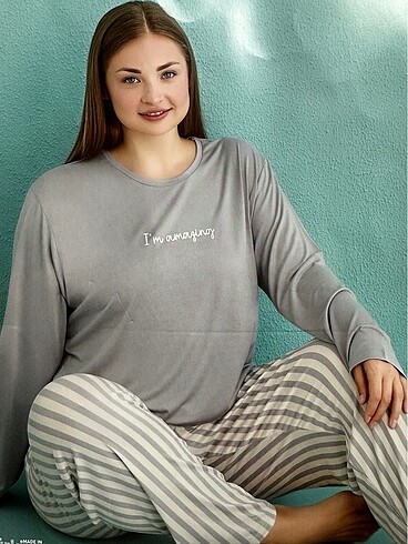 büyük beden pijama takımı