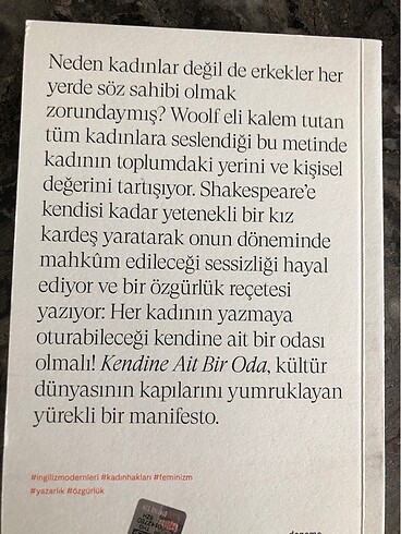  Virginia Woolf Kendine Ait Bir Oda Can Yayınları