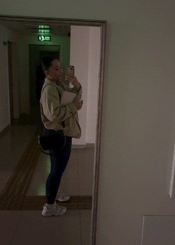 Jerf Luz Yüksek Bel Lacivert Tayt - Görsel 4