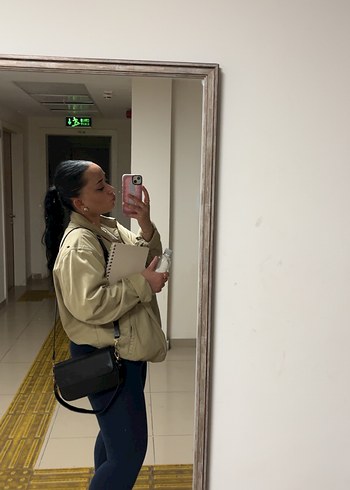 Jerf Luz Yüksek Bel Lacivert Tayt - Görsel 3