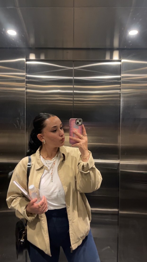 Jerf Luz Yüksek Bel Lacivert Tayt - Görsel 5