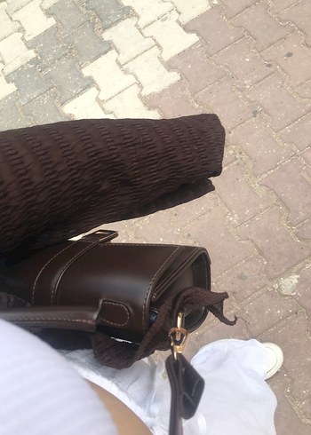 Aci kahve kahverengi el ve omuz çantası - Görsel 5