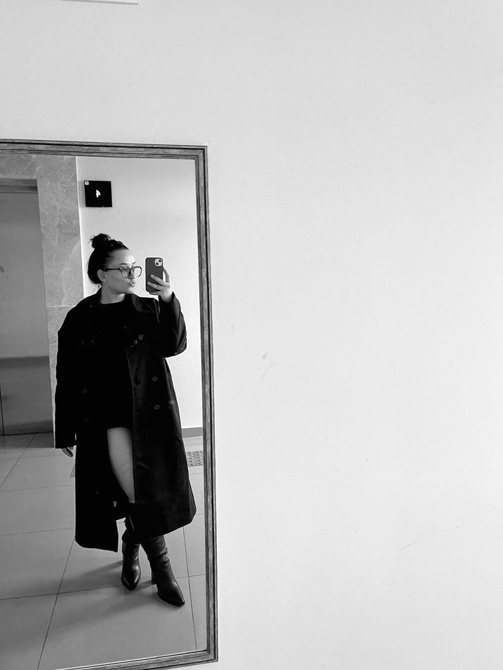 Kadın Siyah topuklu uzun çizme - Görsel 3