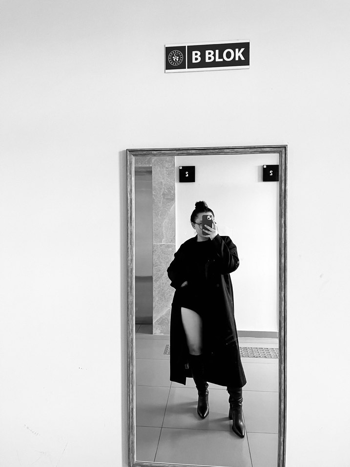 Kadın Siyah topuklu uzun çizme - Görsel 2