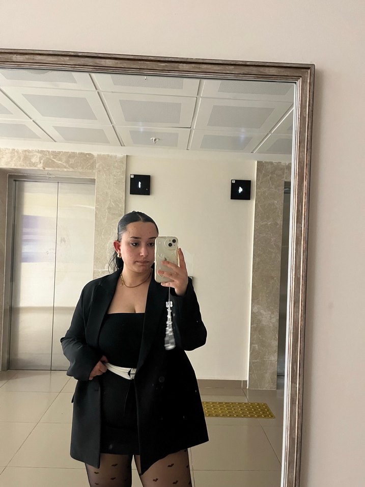 Penti Siyah Puantiyeli Mini Külotlu Çorap - Görsel 2