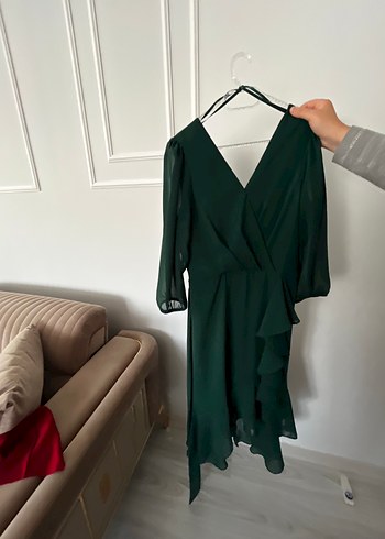 Bordo Uzun Kollu Mezuniyet Elbisesi - Görsel 4