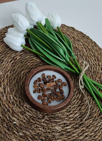 Tasarımcı Kahve tarçın kokulu mum