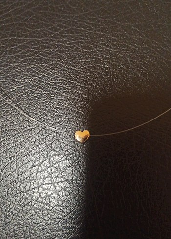 kalp kolye ince misina ile - Görsel 3