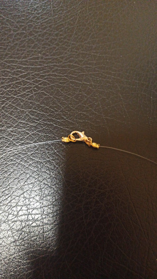 kalp kolye ince misina ile - Görsel 4