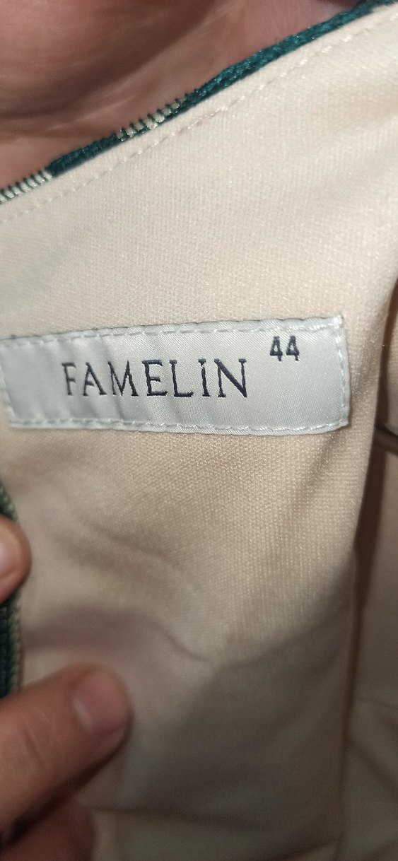 Yeşil Nakışlı Uzun Kollu Bohem Elbise - Görsel 4