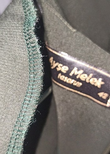 yeşil Uzun Kollu Gotik Salaş Elbise - Görsel 4